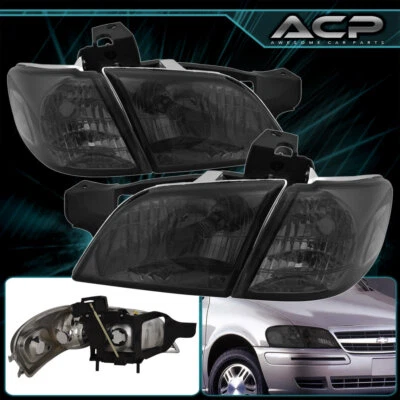 Faros de humo para 97-05 Venture Silhouette Montana + lámpara de esquina de señal clara Foto 1 de 4