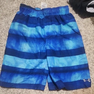 Boys Youth M Under Armor Swimtrunks - Picture 1 of 4