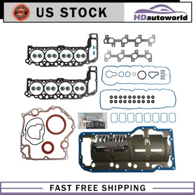 Full Gasket Set fits 2004-2007 Dodge Ram Jeep Grand Cherokee 4.7 SOHC VIN J N P - Image 1 of 4