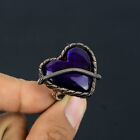 Ravishing Gemstone Copper Wire Wrap Handmade Ring Jewelry For Special Gift