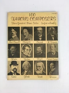 100 Famous Composers In Five Volumes, Volume 4 1974 Verdi Rossini Bizet Strauss - Picture 1 of 9