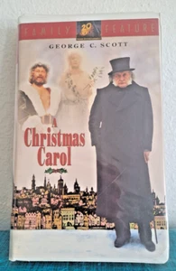 Vtg; A Christmas Carol, 1995, VHS, George C Scott, 20th Century Fox - Picture 1 of 4