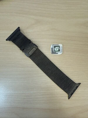 Apple Watch Ultra Titanium Milanese Loop 49mm (42/44/45) Genuine OEM Black S - Image 1 of 4