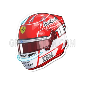 Charles Leclerc 16 Ferrari Helmet - Picture 1 of 5
