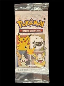 SEALED 25th Anniversary General Mills Pokemon Cereal 3 Card Packs Fun Pack - Picture 1 of 2