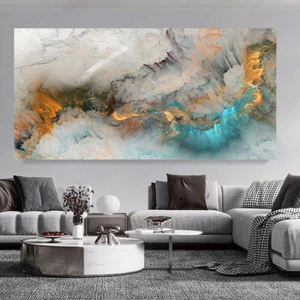 Cloud Abstract Canvas Painting Wall Art Print Poster For Living Home Room Decor - Picture 1 of 5