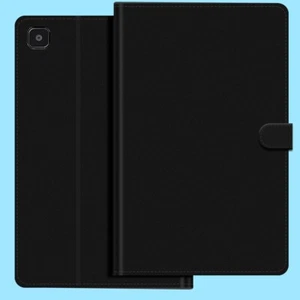 Black PU Leather Smart Flip Case Cover f Samsung Galaxy Tab A7 Lite 8.7 SM-T220N - Foto 1 di 1