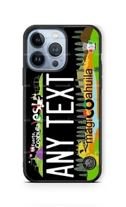 Coahuila Mexico Phone Case Blk Personalize License Plate 2020 for IPHONE SAMSUNG - Picture 1 of 11