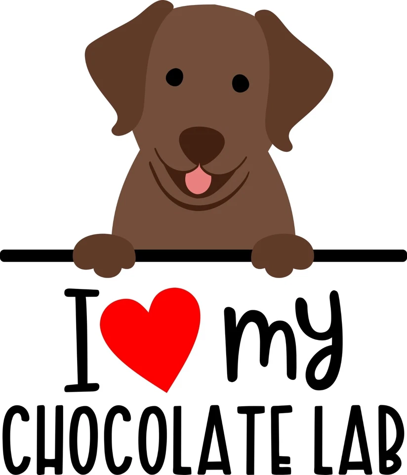 I love my Chocolate Lab hand towel / dish towel / decorative towel - Image 1 of 1