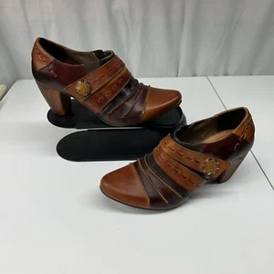 L'Artiste Spring Step Maravilloso Zapato de Cuero Suela de Madera Botín Marrón Talla 41 - Imagen 1 de 13