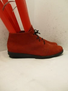 Arche Ln Womens Sz 39 EUR Red Nubuck Leather Slip On Fashion Bootie - Picture 1 of 9