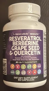 Resveratrol 6000Mg Berberine 3000Mg Grape Seed Extract 3000Mg Quercetin 4000Mg - Picture 1 of 3