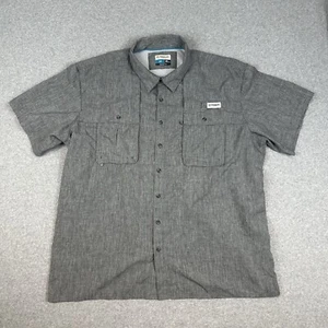 Magellan Outdoors Fish Gear Aransas Pass Shirt Size 3XL Grey Vented Chest Pocket - Picture 1 of 12