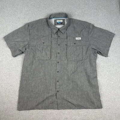 Magellan Outdoors Fish Gear Aransas Pass Shirt Size 3XL Grey Vented Chest Pocket - Image 1 of 4