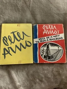 Hell of a Way To Run A Railroad Peter Arno 1st Printing 1956 HC/DJ & One More - Picture 1 of 11