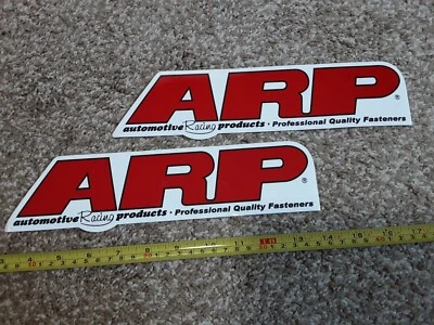 Lote de 2 Adesivos ARP Bolts Racing NHRA NASCAR Street Outlaws  - Imagem 1 de 3