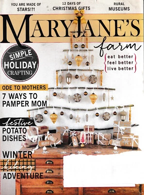 Mary Jane's Farm Magazine Dec Jan 24 Holiday Crafts Potato Recipes Winter Hiking Foto 1 de 4