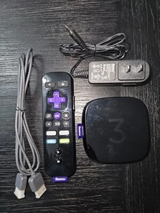 Roku 3 (3rd Generation) Media Player 4230X1 w/ Remote & AC Adapter & HDMI Cable - Picture 1 of 8