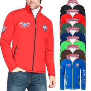 Chaqueta de invierno para hombre a prueba de viento Sherpa bolsillos con cremallera completa abrigo informal trabajo top abrigo - Imagen 1 de 36