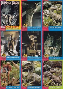 Jurassic Park Movie 1 Series 2 1993 Topps Complete Base Card Set 66 - Picture 1 of 4