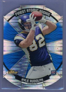 2011 Topps Finest #FAR-KR Kyle Rudolph Finest Atomic Refractor Die-Cut Rookie RC - Picture 1 of 2