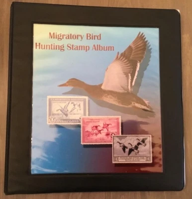 Collection of US 63 Migratory Bird Hunting Stamps (Duck). Mixed lot with Album. - Image 1 of 4