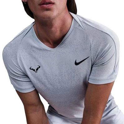 Nike RAFA NADAL Dri-FIT ADV Tennis Top Shirt Light Blue Size SMALL FD5409-058 - Image 1 of 4
