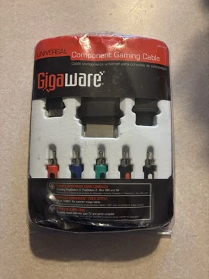 Gigaware Universal Component Gaming Cable Brand New Sealed PS2 PS3 Xbox 360 Wii - Image 1 of 3