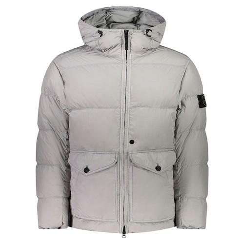 Stone Island Stone 24FW Stemma tinto in capo giacca imbottitura avvolgente grigio