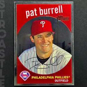 Pat Burrell 2008 Topps Heritage cromo #C162 Philadelphia Phillies/1959 ⚾ - Imagen 1 de 3