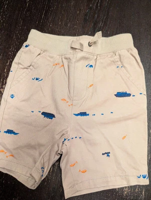 Bermuda infantil bordada cintura confortável Hanna Andersson nova com etiquetas 3 - Imagem 1 de 4