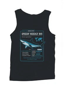 Speedy Needly Boi Shark Facts Men's Tank Top - Picture 1 of 6