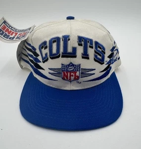 Cappello snapback vintage anni 90 logo atletico Indianapolis Colts diamante nuovo con etichetta - Foto 1 di 13