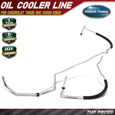2x Línea de enfriador de aceite de transmisión automática para Chevrolet Tahoe GMC Yukon K1500 Foto 1 de 4