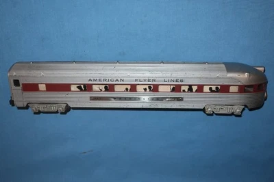 American Flyer #963 Chestnut Stripe observation Passenger Car - Image 1 of 4