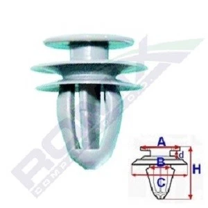 10x ROMIX Clip enjoliveur B19145 pour HONDA CR-V I (RD) ODYSSEY (RL3, RL4) (US) - Photo 1/4