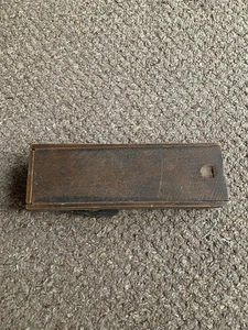 Vintage Full Set of 28 Antique Double 6 Dominoes Bone, Ebony, Brass Pins Box - Picture 1 of 4