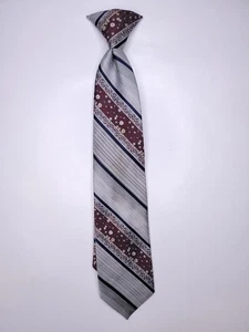 The Men'S Shop Jcpenny Mens Formal Necktie 18"Lx3.5"W Gray/Burgundy Neck Tie - Bild 1 von 7