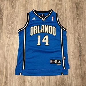 Jameer Nelson #14 Orlando Magic NBA Authentic Sewn Adidas Jersey Youth Size M - Picture 1 of 7