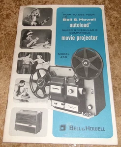 1971 #456 bell + howell movie projector manual in good shape used - Picture 1 of 2