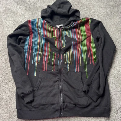 Sudadera con capucha True Religion Youth Boys XL negra cremallera completa adolescente Foto 1 de 4