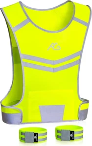 Reflective Running Vest Gear Cycling Motorcycle Reflective Vest,High Visibility - Picture 1 of 12