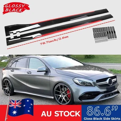 Side Skirt Splitter Rocker Bumper Panel RED Line For MG MG5 MG6 Hatchback Sedan - image 1 of 4