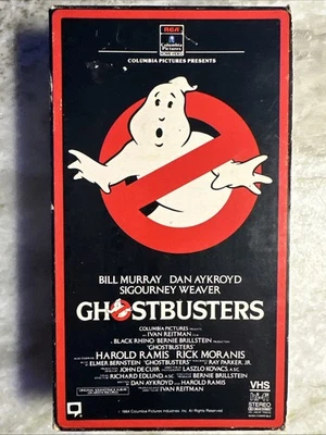 Ghostbusters VHS 1985  FIRST PRINT Embossed logo Red Border - Image 1 of 4
