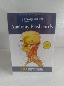 NEU Kaplan Medizinische Anatomie Lernkarten Dritte 3. Auflage 310 Vollfarbkarten - Bild 1 von 5