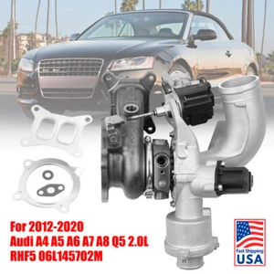 Kit turbocompresor Fit Audi A4 A5 A6 A7 A8 Q5 2,0 L 2012-2020 RHF5 06L145702 - Imagen 1 de 12