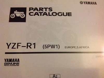 YAMAHA  R1 YZF-R1 PARTS LIST MANUAL CATALOGUE 2001 YZF 5PW1 paper bound copy nos - Image 1 of 4