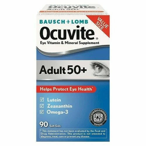 Bausch + Lomb Ocuvite Adult 50 Eye Vitamin & Mineral Supplement - 90 Softgels
