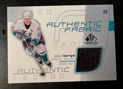 2001-02 SP Game Used Authentic Fabric #AF-PK Paul Kariya Ducks SP Jersey - NM-MT - Image 1 of 2