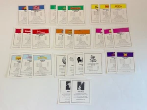 *Replacement Parts Only* 2001 Disney Monopoly Board Game *28 Property Deed Cards - Picture 1 of 4